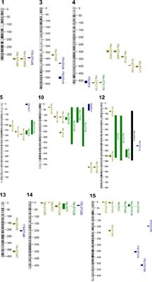 Quantitative trait loci associated with apple endophytes during pathogen infection